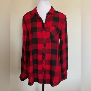 Ricki’s Lightweight Plaid Button Down Shirt